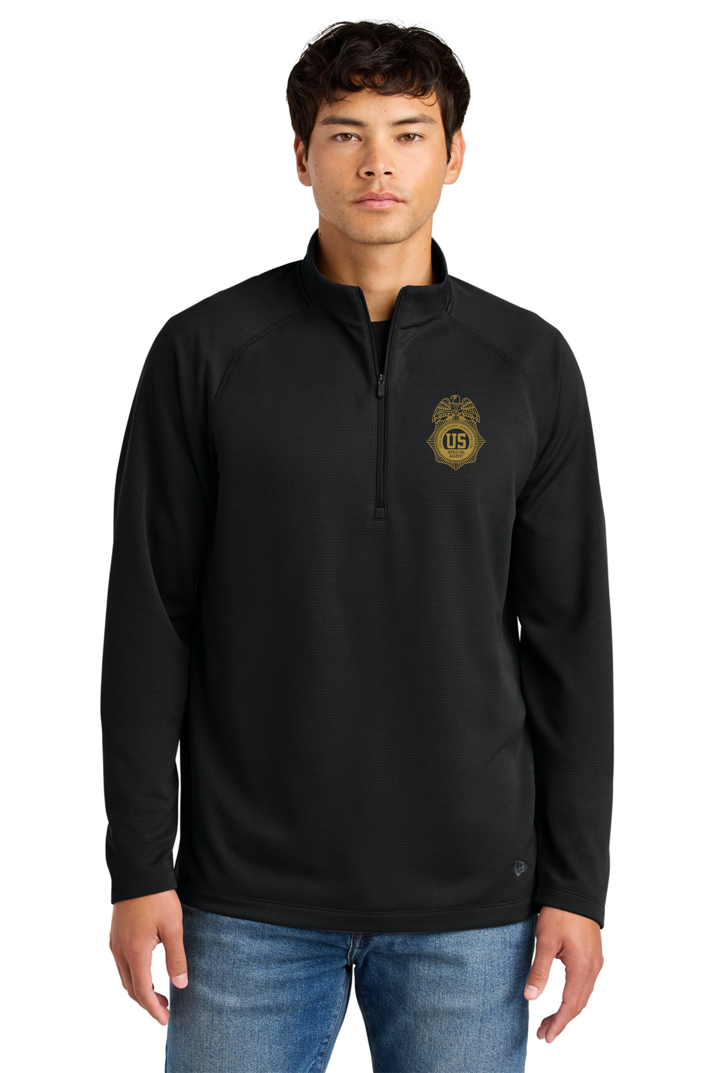 NEW ERA 1/4 ZIP TEXTURED