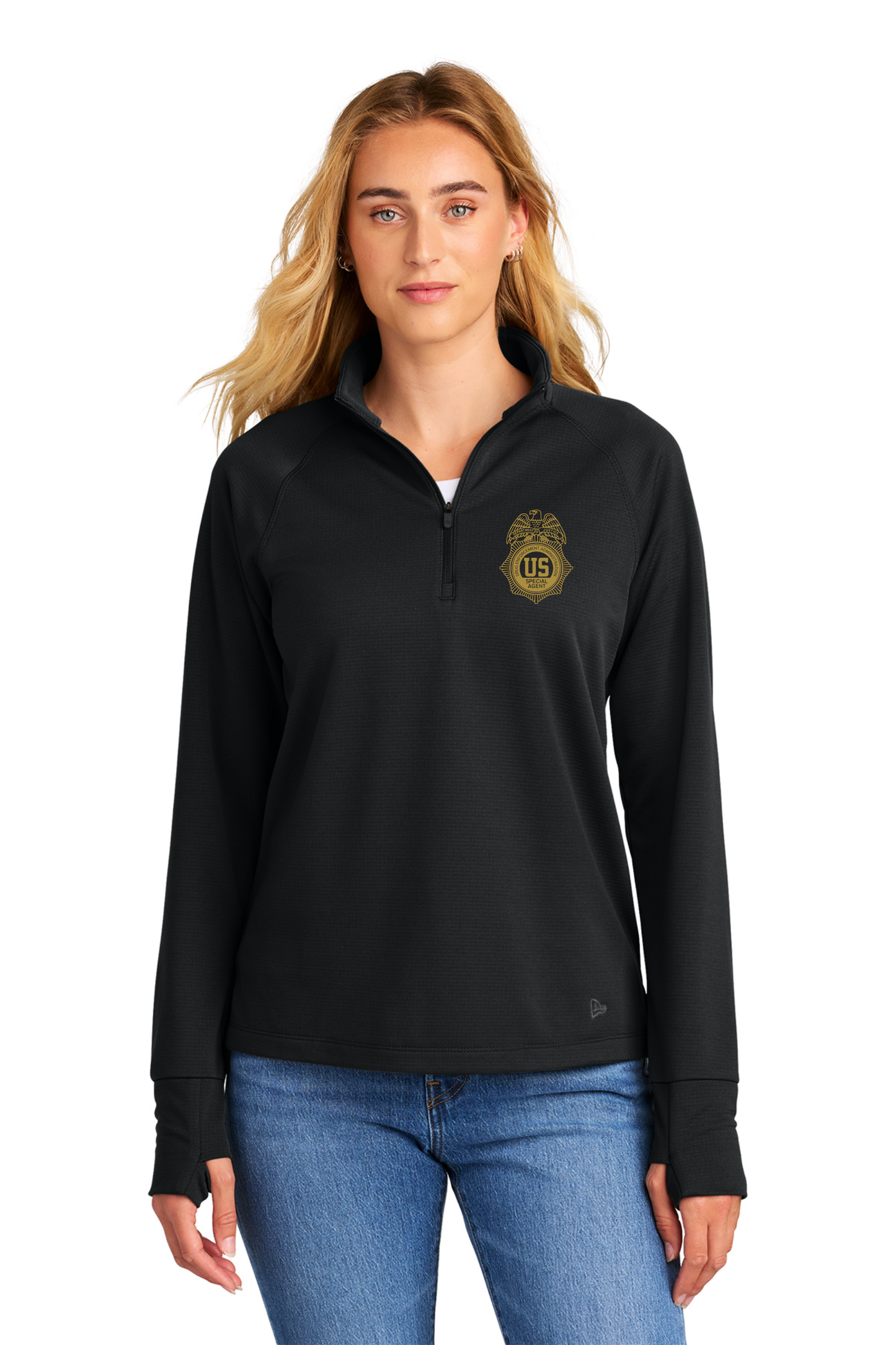 NEW ERA 1/4 ZIP TEXTURED