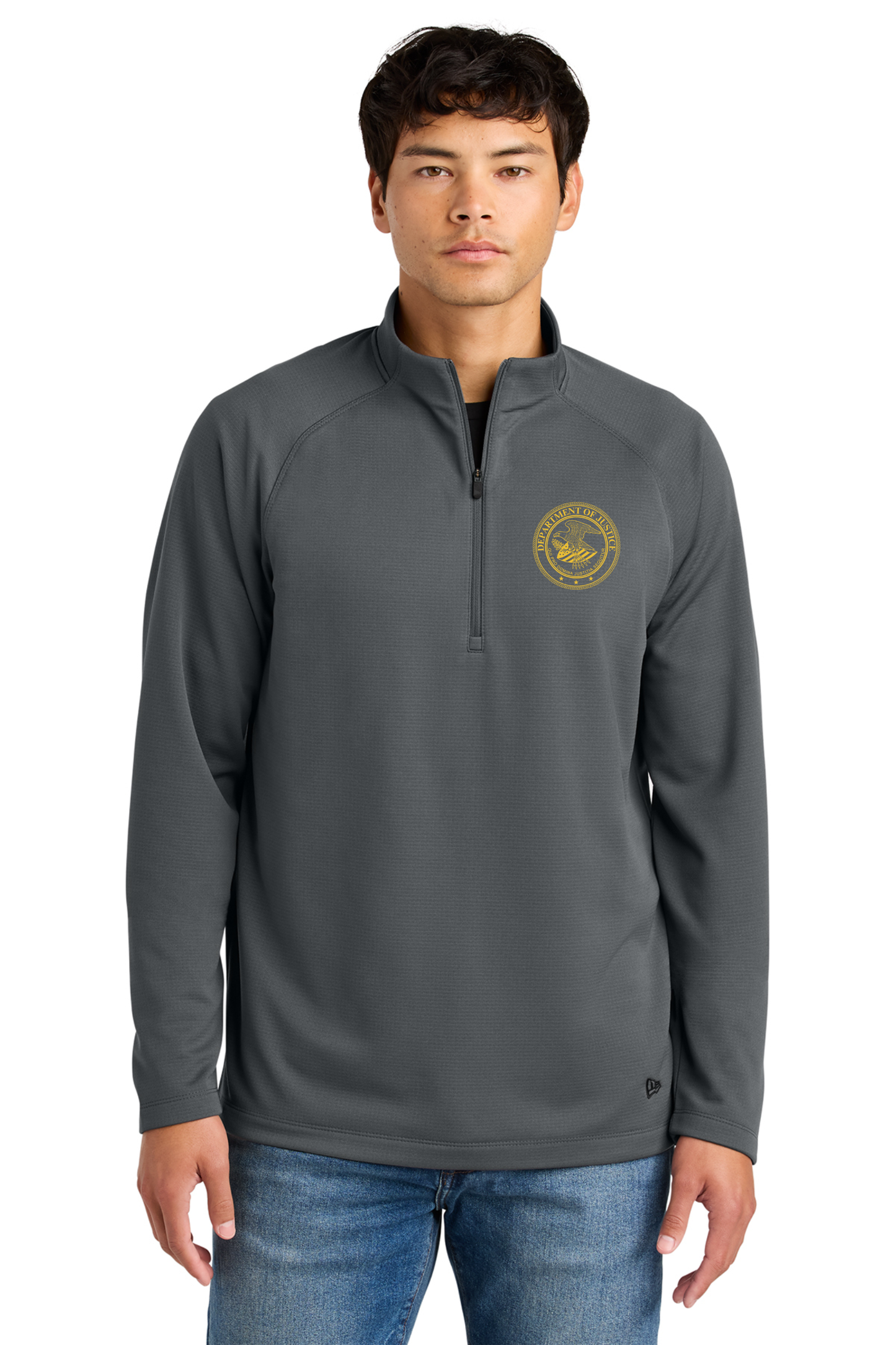 DOJ NEW ERA 1/4 ZIP TEXTURED